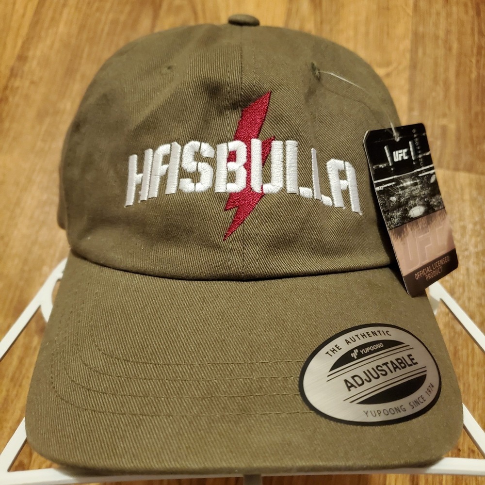 UFC Hasbulla Nation Hat Cap Adult Strapback Army Green Military Fighting New